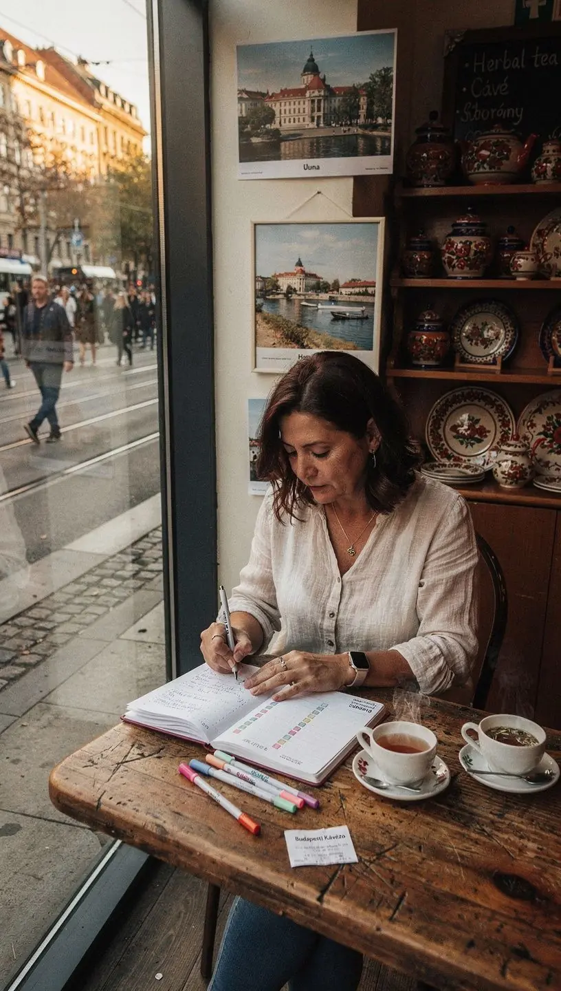 Követési táblázat egy megtakarítási szokás rögzítésére egy digitális eszköz képernyőjén.